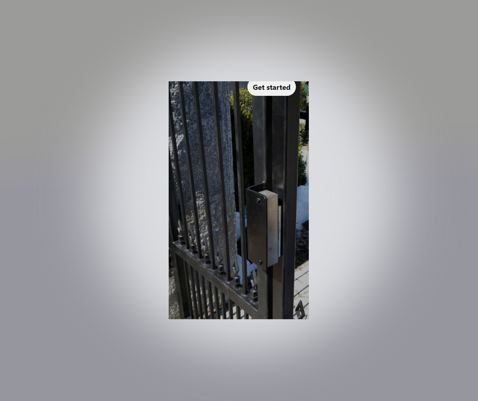 Elektromagnetisk lås for porter og dører (IP-68) 280kg