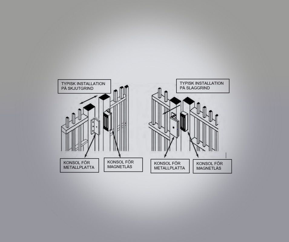 Elektromagnetisk lås for porter og dører (IP-68) 280kg - Bilde 4