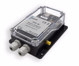 Alternative view of Öppnar grinden eller vägbommen med mobiltelefonen