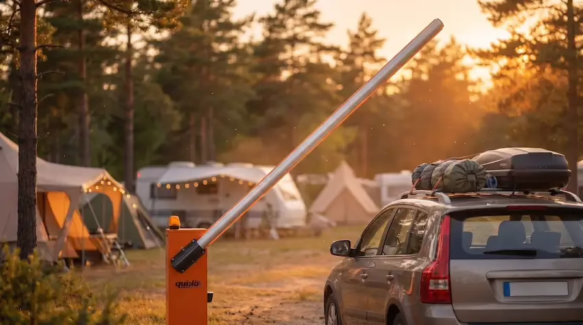 Quiko -Automatisk vägbom vid camping